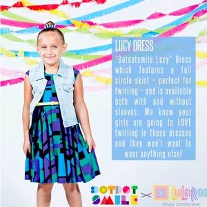 LuLaRoe Dot Dot Smile Lucy twirl worthy dress